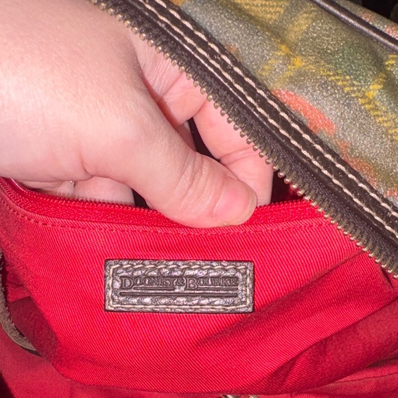 Dooney & Bourke Plaid Satchel in Green and Orange. I Love It, CLOSET CLEAN OUT - Picture 7 of 7